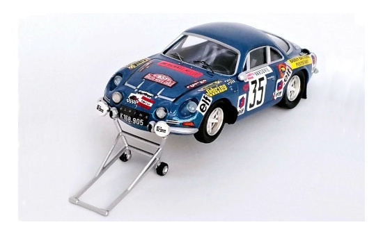 Trofeu RRFR22 Alpine Renault A110, No.35, Rallye WM, Rallye Monte Carlo, mit Wagenheber, K.Russling/W.Weiss, 1973 1:43