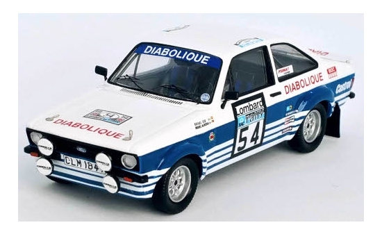 Trofeu RRUK52 Ford Escort MkII RS 1800, No.54, Diabolique, Rallye WM, RAC Rallye, R.Cid/M.Oliveira, 1980 1:43