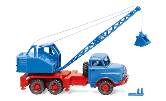 Wiking 066206 Kranwagen (MAN/Fuchs) - himmelblau 1:87