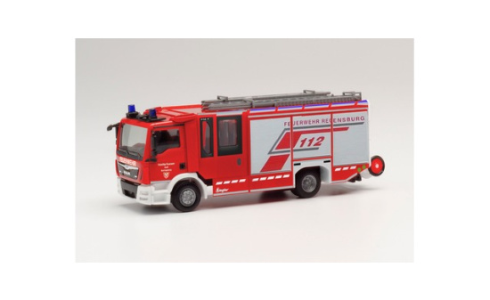Herpa 096171 MAN TGM Ziegler Z-Cab Hilfeleistungslöschfahrzeug Feuerwehr Regensburg 1:87