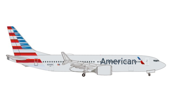 Herpa 535199 American Airlines Boeing 737 Max 8 N306RC - Vorbestellung 1:500