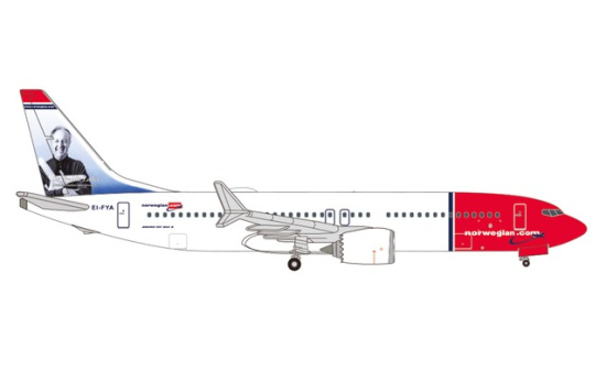 Herpa 535229 Norwegian Air Shuttle Boeing 737 Max 8 EI-FYA Sir Freddie Laker - Vorbestellung 1:500