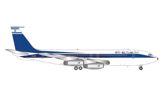 Herpa 571432 El Al Boeing 707-400 4X-ATA Shehecheyanu 1:200