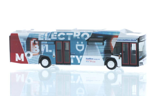 Rietze 73042 Solaris Urbino 12´14 electric Stadtbus Schwäbisch Hall, 1:87 1:87