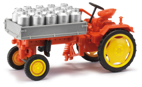 Busch 210005001 Traktor RS09 Pritsche + Milch 1:87