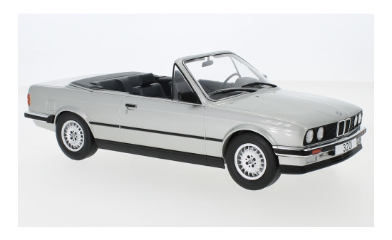 MCG 18152 BMW 320i (E30) Cabriolet, silber, 1985 1:18