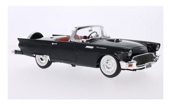 Lucky Die Cast 92358BLACK Ford Thunderbird, schwarz, Hardtop liegt bei, 1957 1:18