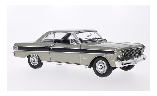 Lucky Die Cast 92708SILVER Ford Falcon, metallic-grau/schwarz, 1964 1:18