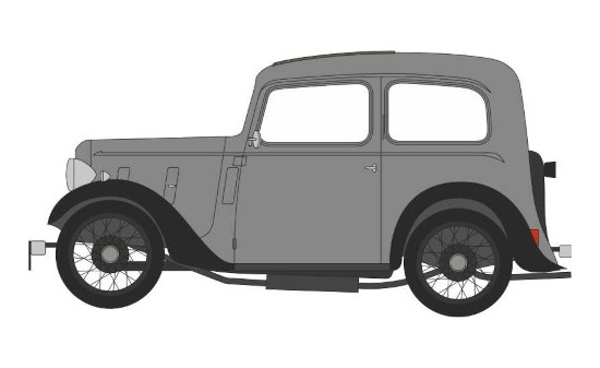 Oxford OXF43RUB005 Austin Ruby - grau , schwarz 1:43