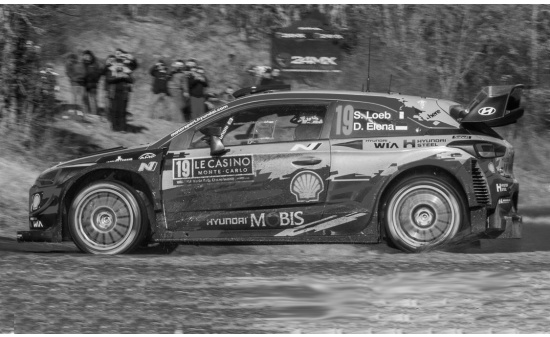 IXO 24RAL002B Hyundai i20 WRC, No.19, Rallye WM, Rallye Monte Carlo, S.Loeb/D.Elena, 2019 1:24