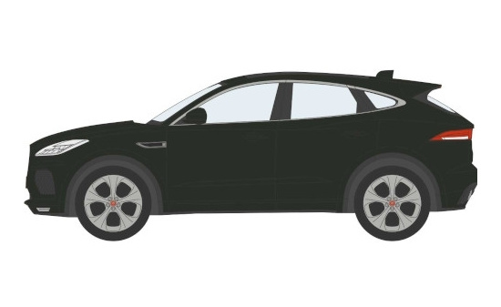 Oxford OXF76JEP003 Jaguar E-Pace - schwarz 1:76