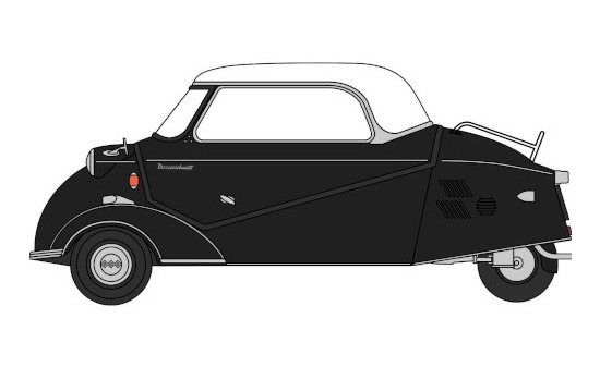 Oxford OXF18MBC007 Messerschmitt KR200 - schwarz 1:18