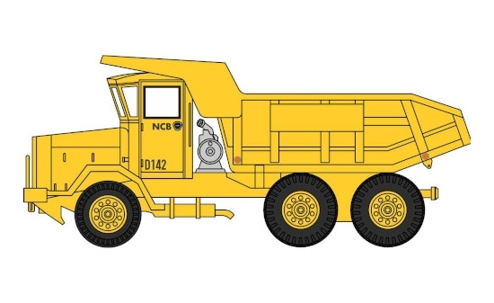 Oxford 76ACD002 Scammell LD55 Dumper Truck, RHD, NCB 1:76