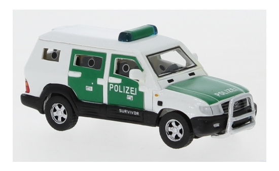 BoS-Models 87641 Toyota Land Cruiser Survivor, Polizei, 2004 1:87