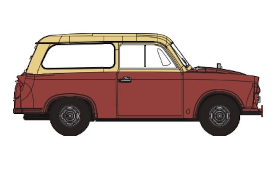 Brekina 27554 Trabant P 50 Kombi, braun/hellbeige, 1960 1:87