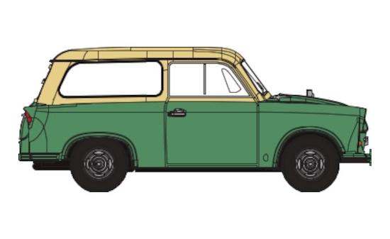 Brekina 27553 Trabant P 50 Kombi, grün/hellbeige, 1960 1:87