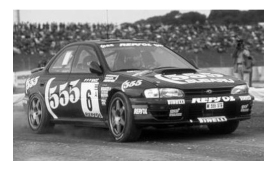 IXO 18RMC063C20 Subaru Impreza 555, No.6, Rallye WM, Tour de Corse, P.Liatti/A.Alessandrini, 1995 1:18