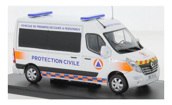 Eligor 116798 Renault Master Kasten, Premiers Secours - Protection Civile, 2014 1:43