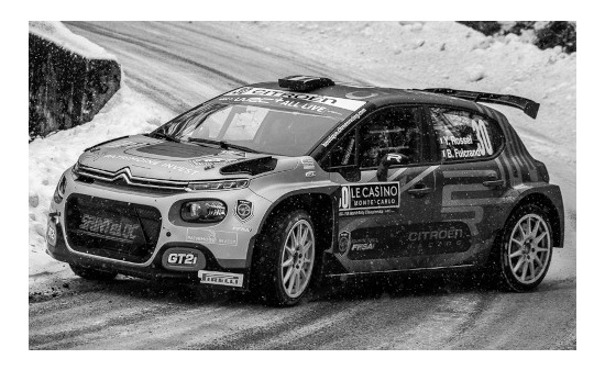 IXO RAM792LQ Citroen C3 Rally 2, No.30, Rallye WM, Rally Monte Carlo , Y.Rossel/B.Fulcrand, 2021 1:43