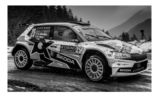 IXO RAM788LQ Skoda Fabia Rally 2 EVO, No.25, Rallye WM, Rally Monte Carlo , A.Mikkelsen/O.Floene, 2021 1:43