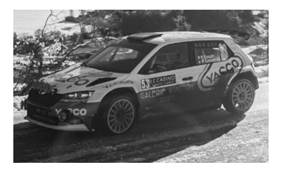 IXO RAM790LQ Skoda Fabia Rally 2 EVO, No.53, Yacco, Rallye WM, Rally Monte Carlo , P.Eouzan/P.Eouzan, 2021 1:43