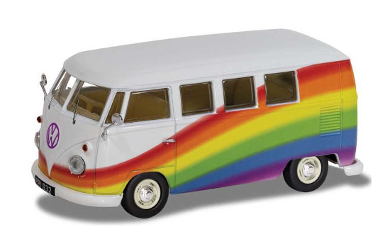Corgi CC02739 VW T1 Camper, Peace, Love & Rainbows 1:43