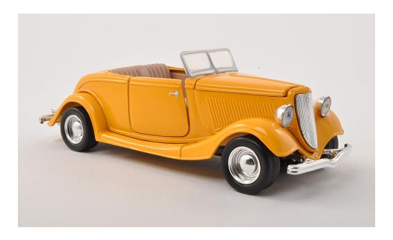 Motormax 73218YELLOW Ford Coupe Convertible, gelb, ohne Vitrine, 1934 1:24