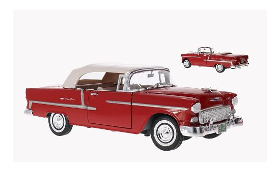 Motormax MOM73184RED Chevrolet Bel Air Convertible - rot - Vorbestellung 1:18