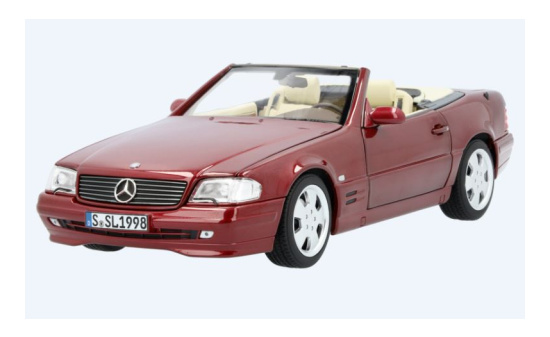 Norev B66040658 Mercedes 500 SL (R129), metallic-dunkelrot, 1998 1:18