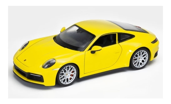 Welly 24099WYELLOW Porsche 911 Carrera 4S, gelb 1:24