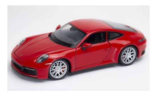 Welly 24099WRED Porsche 911 Carrera 4S, rot 1:24