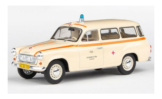 Abrex 143ABSX-728XO2 Skoda 1202 Ambulanz, Sanitka (CZ), ZS Praha 155, 1964 1:43