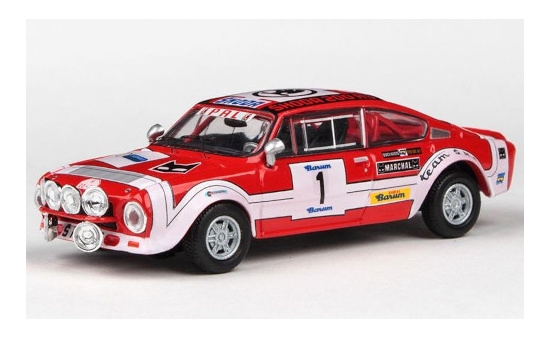 Abrex 143XABS-502TI Skoda 200RS, No.1, Team Skoda, Barum Rally, J.Sedivy/J.Janecek, 1975 1:43