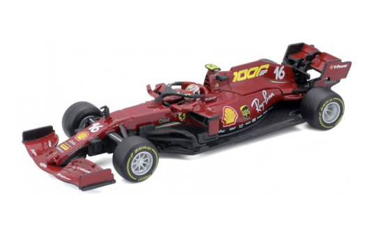 Bburago 18-36819LM Ferrari SF1000, No.16, Scuderia Ferrari, Formel 1, GP Toskana, 1000th GP for Ferrari, C.Leclerc, 2020 1:43