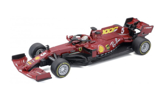 Bburago 18-36819VM Ferrari SF1000, No.5, Scuderia Ferrari, Formel 1, GP Toskana, 1000th GP for Ferrari, S.Vettel, 2020 1:43