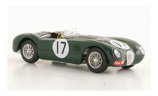 Brumm R358B Jaguar C-Type, RHD, No.17, 24h Le Mans, Moss Collection, P.Walker/S.Moss, 1953 1:43