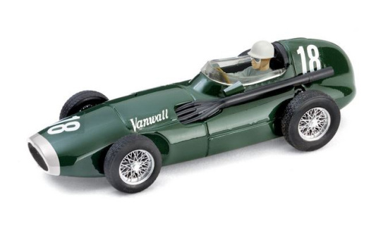 Brumm R098-CH Vanwall F.1, No.18, Formel 1, GP Großbritannien, Moss Collection mit Figur, T.Brooks/S.Moss, 1957 1:43