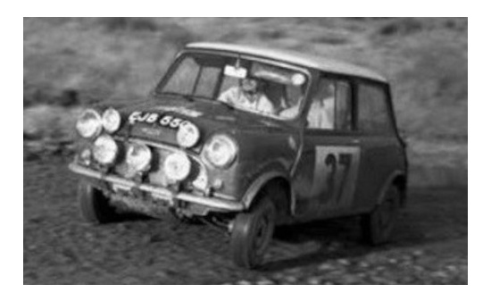 IXO 18RMC065D20 Mini Cooper S, RHD, No.37, BMC, RAC Rally, H.Källström/N.Björk, 1965 1:18