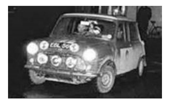 IXO 18RMC065B20 Mini Cooper S, RHD, No.8, BMC, RAC Rally, P.Hopkirk/H.Liddon, 1965 1:18