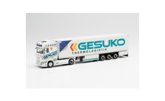 Herpa 313780 Scania CS 20 HD Kühlkoffer-Sattelzug GESUKO 1:87