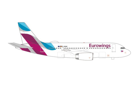 Herpa 535342 Eurowings Airbus A319 D-AGWV - Vorbestellung 1:500