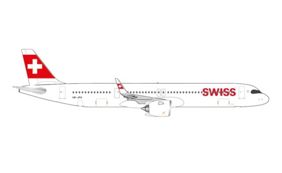 Herpa 535366 Swiss International Air Lines Airbus A321neo HB-JPA Stoos 1:500