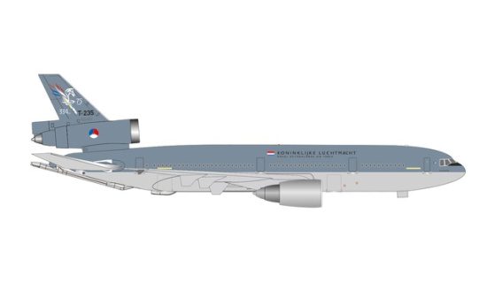 Herpa 535403 Royal Netherlands Air Force McDonnell Douglas KDC-10 Extender - 334 Squadron, Eindhoven Air Base 75 Years T-235 1:500
