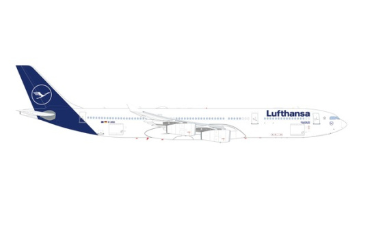 Herpa 535410 Lufthansa Airbus A340-300 D-AIGU Castrop-Rauxel 1:500