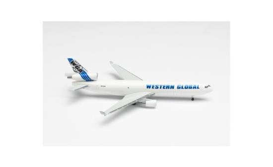 Herpa 535434 Western Global Airlines McDonnell Douglas MD-11F N412SN 1:500