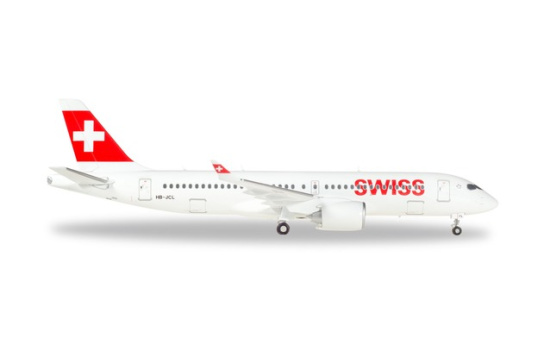 Herpa 558952-001 Swiss International Air Lines Airbus A220-300 HB-JCL Winterthur 1:200
