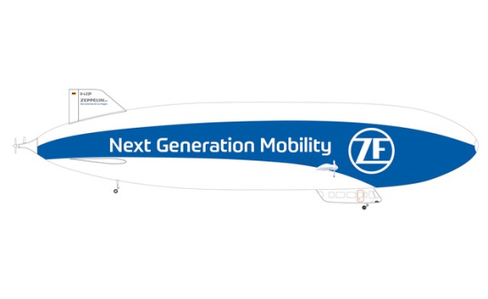 Herpa 571494 Zeppelin Reederei Zeppelin NT ZF - Next Generation Mobility D-LZZF 1:200