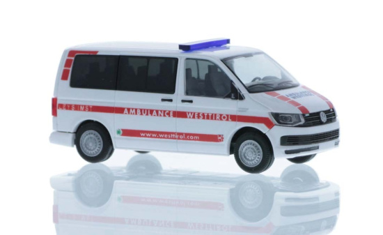 Rietze 53711 Volkswagen T6 Ambulance Westtirol (AT), 1:87 1:87