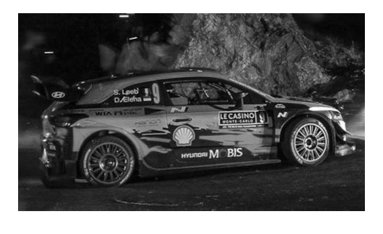 IXO 18RMC067B Hyundai i20 Coupe, No.9, WRC, Rallye Monte Carlo, S.Loeb/D.Elena, 2020 - Vorbestellung 1:18