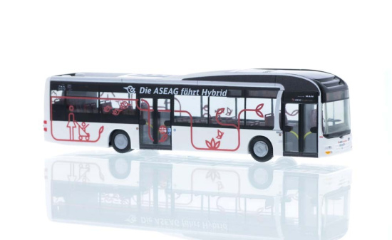 Rietze 67636 MAN Lion´s City Hybrid ASEAG Aachen, 1:87 1:87